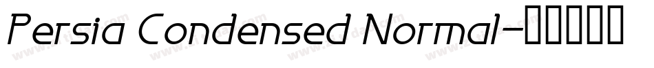 Persia Condensed Normal字体转换